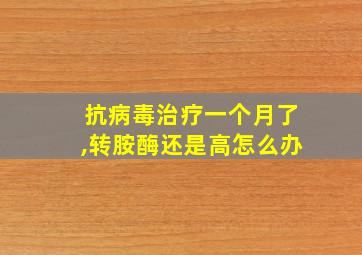 抗病毒治疗一个月了,转胺酶还是高怎么办