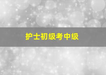 护士初级考中级