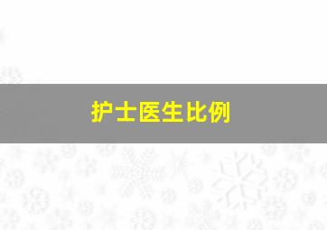 护士医生比例