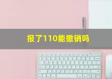 报了110能撤销吗