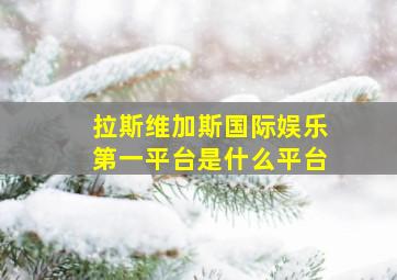 拉斯维加斯国际娱乐第一平台是什么平台