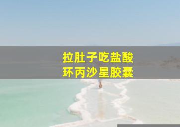 拉肚子吃盐酸环丙沙星胶囊