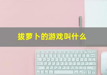 拔萝卜的游戏叫什么