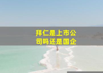 拜仁是上市公司吗还是国企