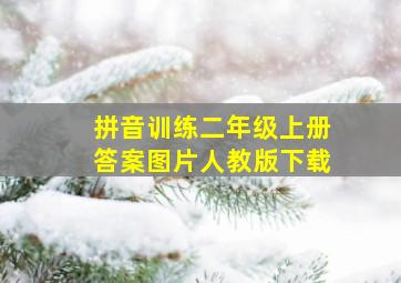 拼音训练二年级上册答案图片人教版下载