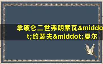 拿破仑二世弗朗索瓦·约瑟夫·夏尔·波拿巴