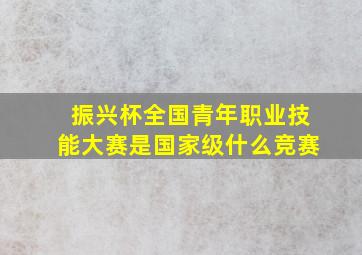 振兴杯全国青年职业技能大赛是国家级什么竞赛