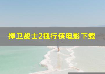 捍卫战士2独行侠电影下载