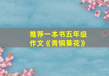 推荐一本书五年级作文《青铜葵花》