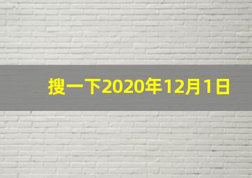 搜一下2020年12月1日