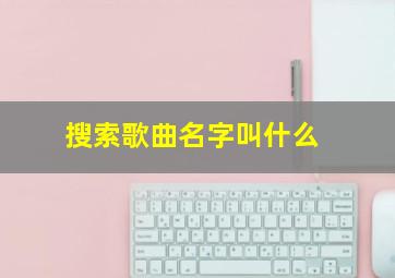 搜索歌曲名字叫什么