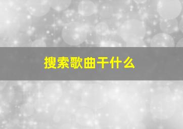 搜索歌曲干什么