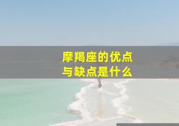 摩羯座的优点与缺点是什么