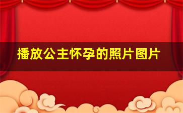 播放公主怀孕的照片图片