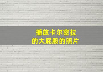 播放卡尔密拉的大屁股的照片