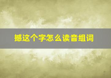 撼这个字怎么读音组词