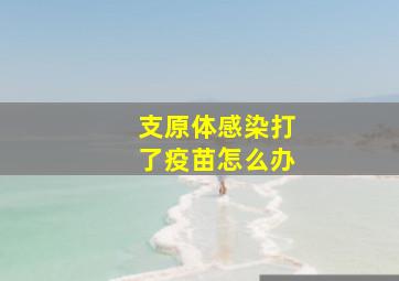 支原体感染打了疫苗怎么办