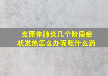 支原体肺炎几个阶段症状发热怎么办呢吃什么药