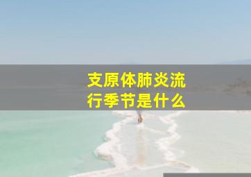 支原体肺炎流行季节是什么