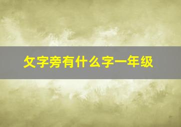 攵字旁有什么字一年级