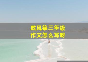 放风筝三年级作文怎么写呀