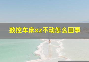 数控车床xz不动怎么回事