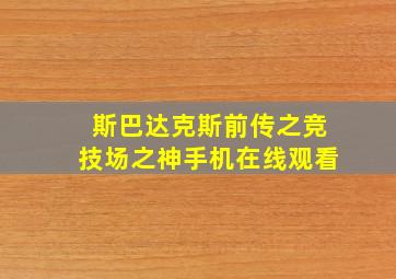 斯巴达克斯前传之竞技场之神手机在线观看