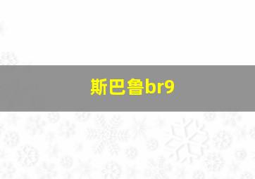 斯巴鲁br9