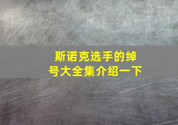 斯诺克选手的绰号大全集介绍一下