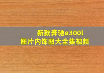 新款奔驰e300l图片内饰图大全集视频