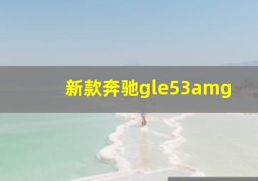 新款奔驰gle53amg