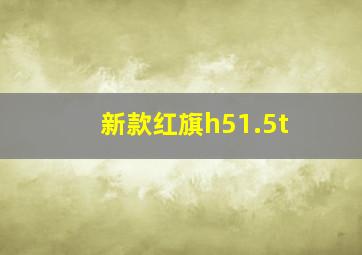 新款红旗h51.5t