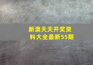 新澳天天开奖资料大全最新55期