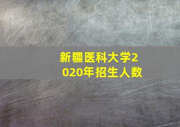 新疆医科大学2020年招生人数