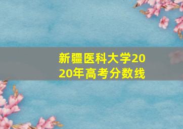 新疆医科大学2020年高考分数线