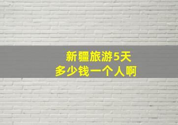 新疆旅游5天多少钱一个人啊