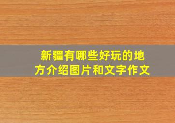 新疆有哪些好玩的地方介绍图片和文字作文