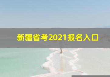 新疆省考2021报名入口