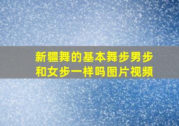 新疆舞的基本舞步男步和女步一样吗图片视频