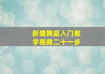 新疆舞蹈入门教学视频二十一步