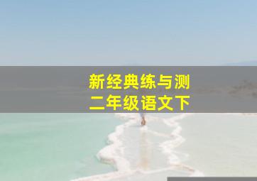 新经典练与测二年级语文下