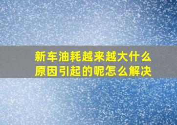 新车油耗越来越大什么原因引起的呢怎么解决