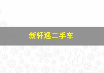 新轩逸二手车