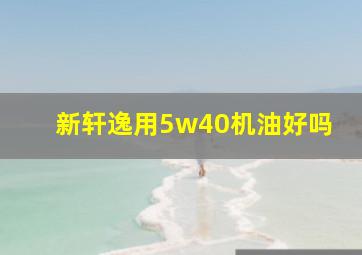 新轩逸用5w40机油好吗