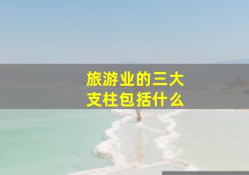 旅游业的三大支柱包括什么