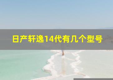 日产轩逸14代有几个型号