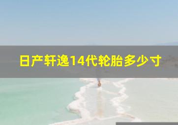 日产轩逸14代轮胎多少寸