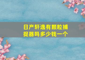 日产轩逸有颗粒捕捉器吗多少钱一个