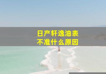 日产轩逸油表不准什么原因