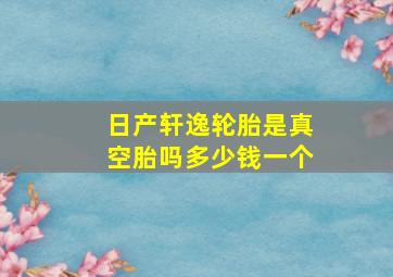 日产轩逸轮胎是真空胎吗多少钱一个